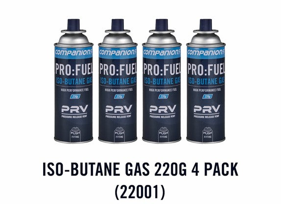 COMPANION PRO-FUEL BUTANE GAS 220G 4 PACK