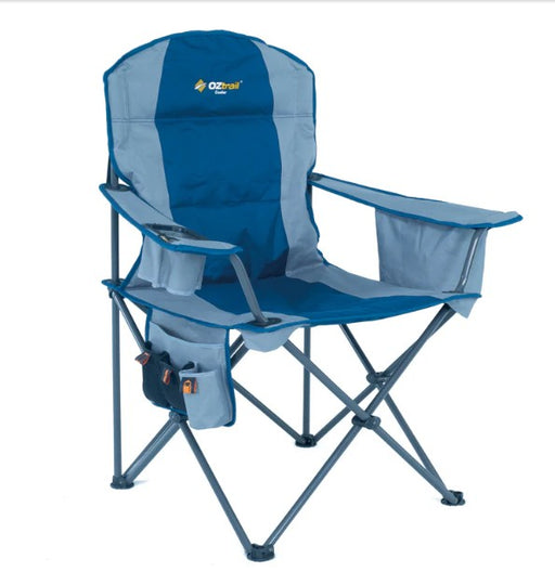 OZTRAIL COOLER ARM CHAIR - BLUE