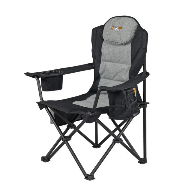 OZTRAIL BIG BOY ARM CHAIR - BLACK