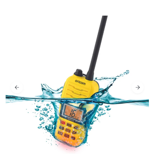 ORICOM VHF 5W MARINE PORTABLE IP67 - YELLOW