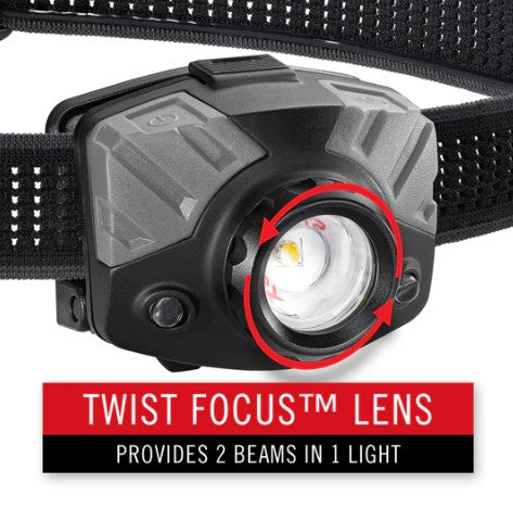 COAST RECHARGEABLE DUAL POWER HEADLAMP 530LUMENS