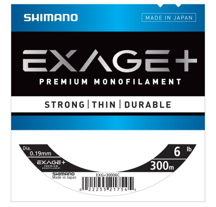 SHIMANO EXAGE+ MONO 0.185MM [LG:300M WT:6LB]