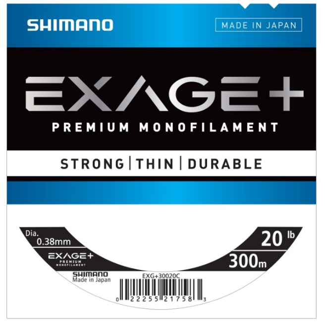 SHIMANO EXAGE+ MONO 0.355MM [LG:300M WT:20LB]