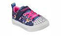 SKECHERS S LIGHTS TWINKLE SPARKS UNICORN WONDERLAND BLUE/MULTI LACES [SZ:13]