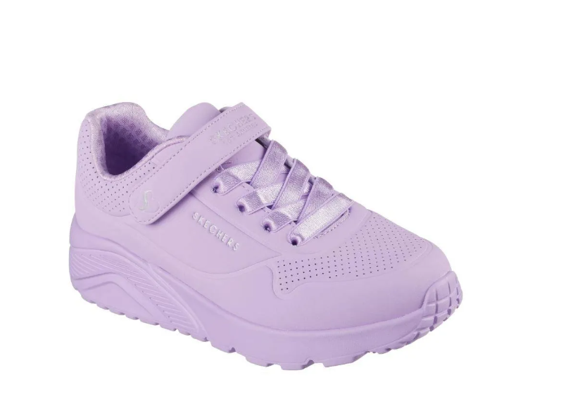SKECHERS UNO LITE LAVENDER KIDS [SZ:4]