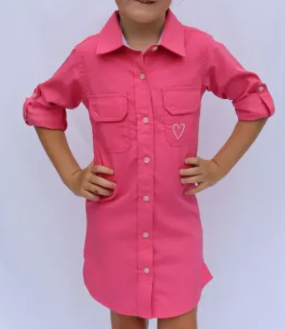 NORTHERN TIDE YOUNG CREW SHIRT DRESS PINK [SZC:3-4 YRS]