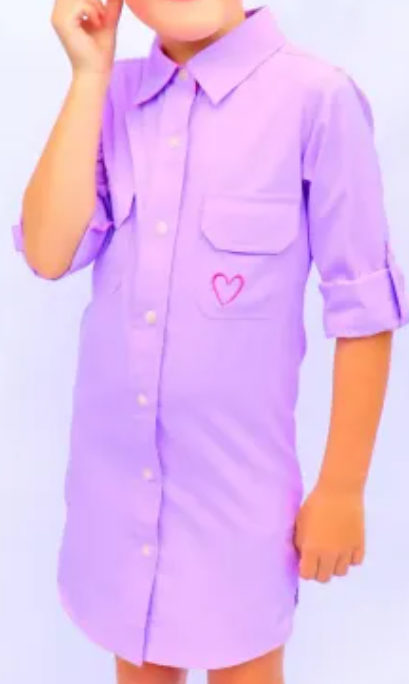 NORTHERN TIDE YOUNG CREW SHIRT DRESS LILAC [SZC:3-4 YRS]