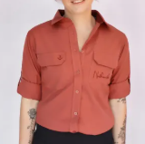 NORTHERN TIDE FISHING SHIRT BURNT OCHRE [SZC:XS]