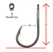 PA'A BIG GAME NEEDLE EYE HOOKS 2 PACK [SZ:8/0]