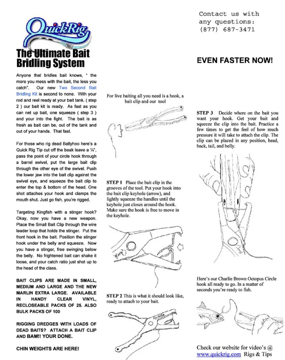 BAIT BRIDLE CLIP [SZ:SMALL - 25PK]