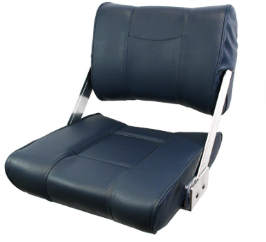 SEAT ST45 FLIP BACK DK BLUE/DK BLUE PIPING [CLR:DK BLUE/DK BLUE PIPING]