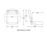 SEAT SC40 FOLD DKGRY/MIDGRY PIPING
