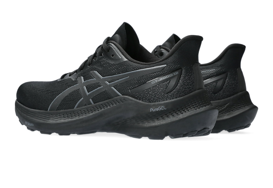 ASICS WOMENS GT-2000 12 (D WIDE) BLACK / BLACK [SZ:6]