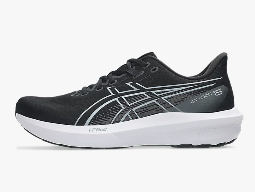 ASICS GT-1000 15 BLACK/WHITE MENS [SZ:8]