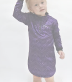 NORTHERN TIDE YOUNG CREW JERSEY DRESS PURPLE BOHO [SZC:18M-2.5 YRS]