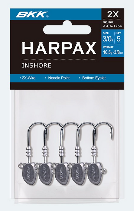 BKK HARPAX INSHORE JIGHEAD [SZ:1/0 WT:1/8OZ]