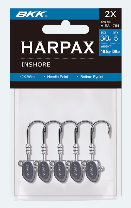 BKK HARPAX INSHORE JIGHEAD [SZ:1/0 WT:1/8OZ]