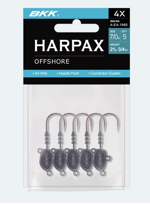BKK HARPAX OFFSHORE JIGHEAD [SZ:7/0 WT:3/4OZ]