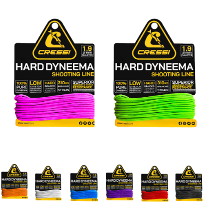 CRESSI DYNEEMA LINE 1.9MM 10M [CLR:BLACK]