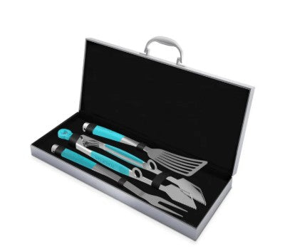 TOADFISH ULTIMATE GRILL SET CARRYING CASE TONGS-SPATULA-FORK