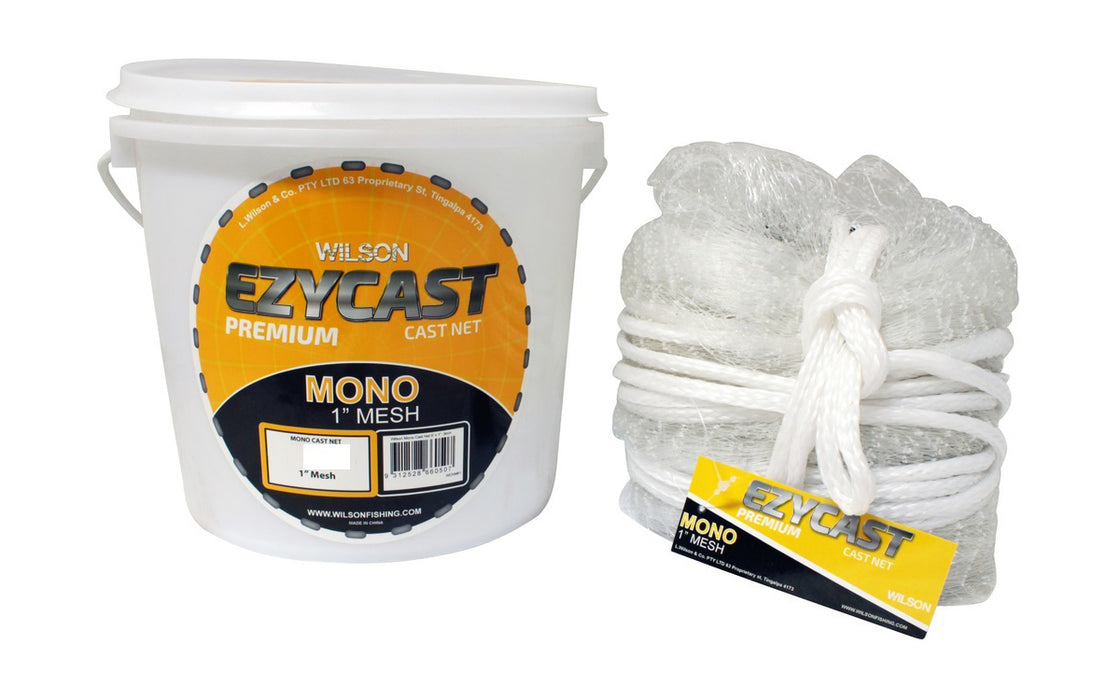 WILSON EZYCAST MONO CAST NET 1 IN. MESH SIZE [SZ:6FT]