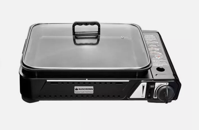 AUSCROWN BUTANE STOVE & PAN (AD8550)