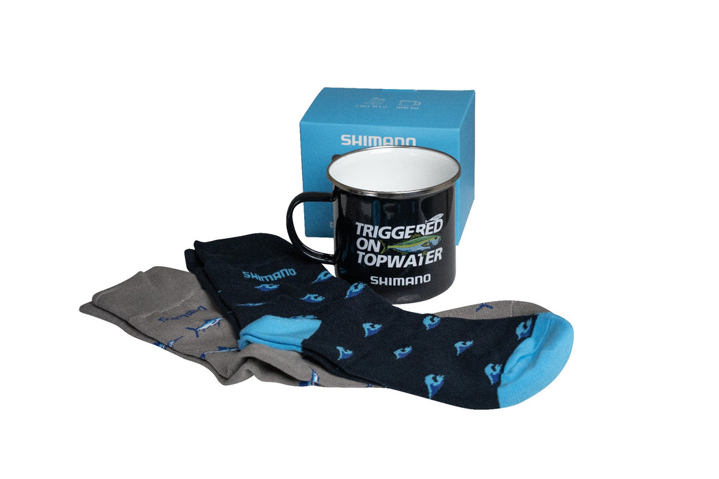SHIMANO MUG & 2PC DRESS SOCK SET