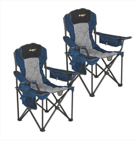 OZTRAIL TITAN ELITE CHAIR TWIN PACK