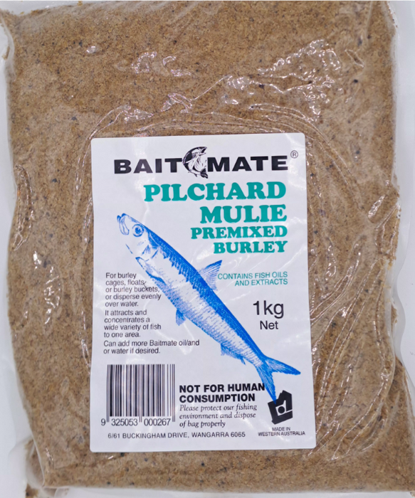 BAITMATE PILCHARD MULIE PREMIX BURLEY 1KG