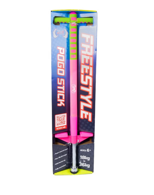 FREESTYLE POGO STICK COLOUR:PINK/GREEN