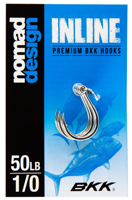 NOMAD INLINE EYE SINGLE HOOKS [SZ:1/0]