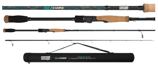 NOMAD SEACORE INSHORE SPIN [SZ:7'6" 8-17LB TRAVEL 3PCE]