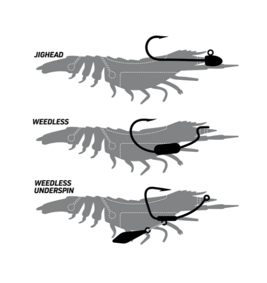 SUMO SHRIMP PRE RIGGED 6.5" [CLR:HYPER TIGER]