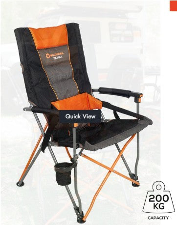 YAMBA LUMBAR CHAIR 200KG WR 64X69X109CM