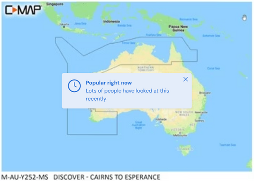 C-MAP DISCOVER - CAIRNS TO ESPERANCE (Y252)